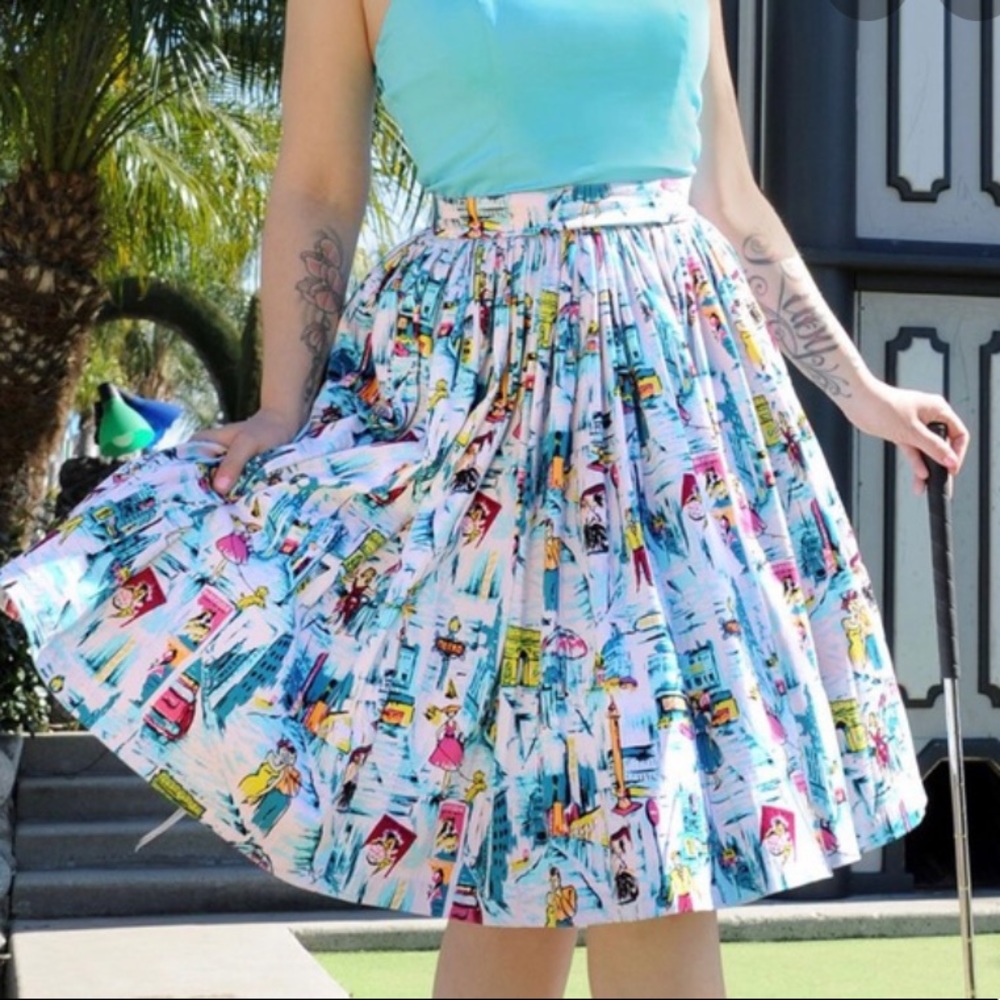 Paris Jenny Skirt from PinUp Girl Clothing L